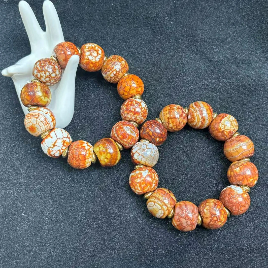 面面来财珠宝q-S7236卡19左右幻彩烈阳赤丹玛瑙手串-多样性发其一