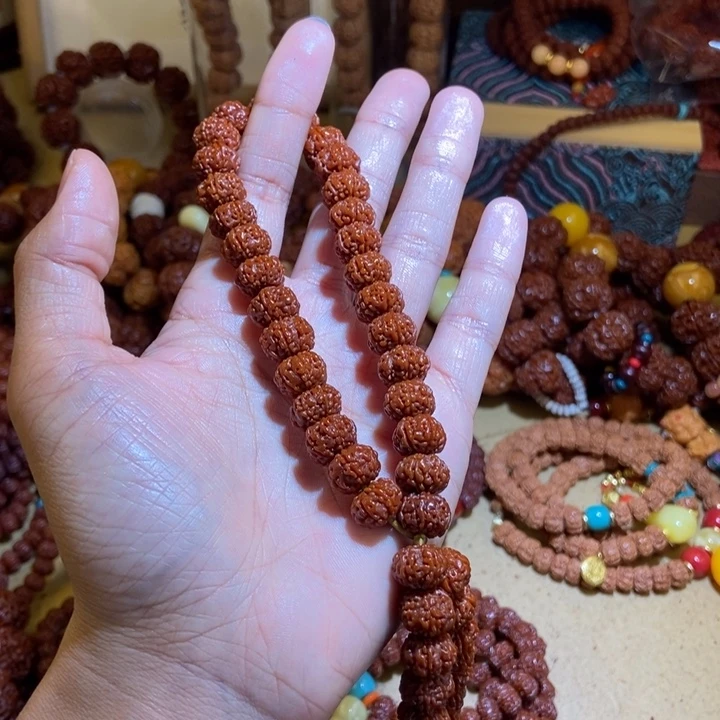 金***物吊坠金刚菩提116玉化手持