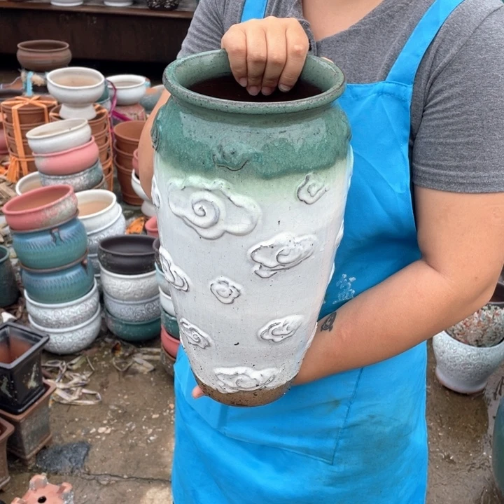 紫砂花盆口16高35正品正品