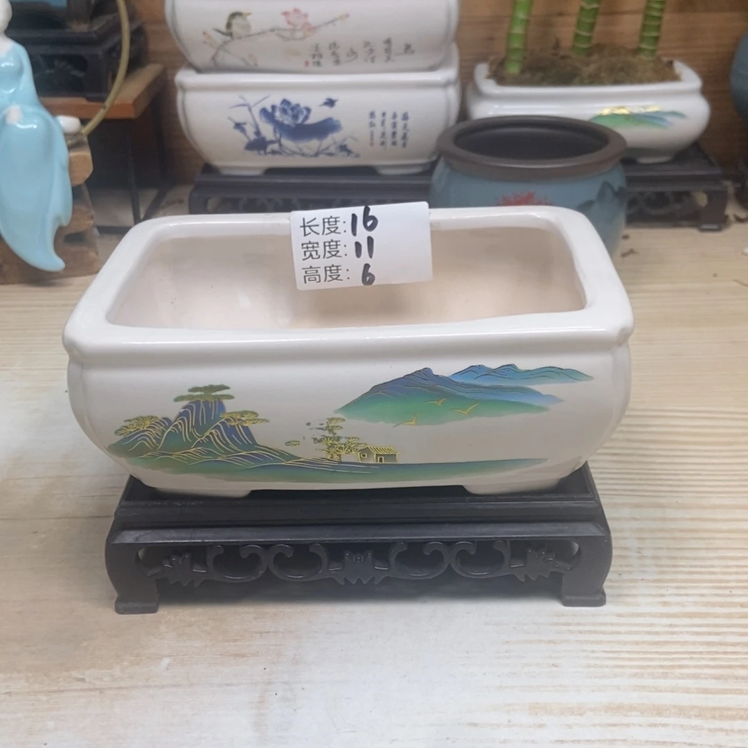 瓷片陶瓷花盆陶瓷艺术