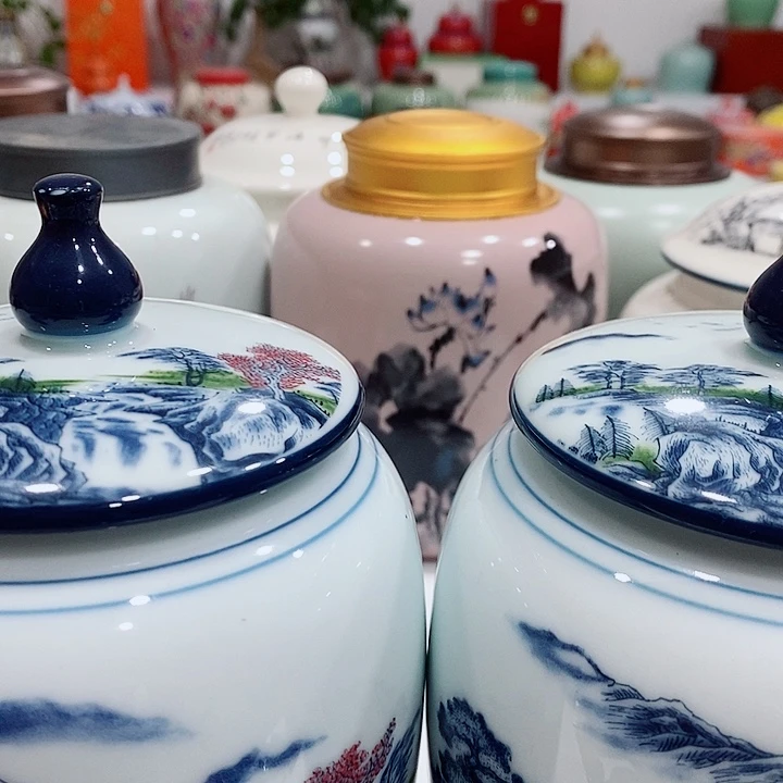 摆件陶储存罐茶叶罐