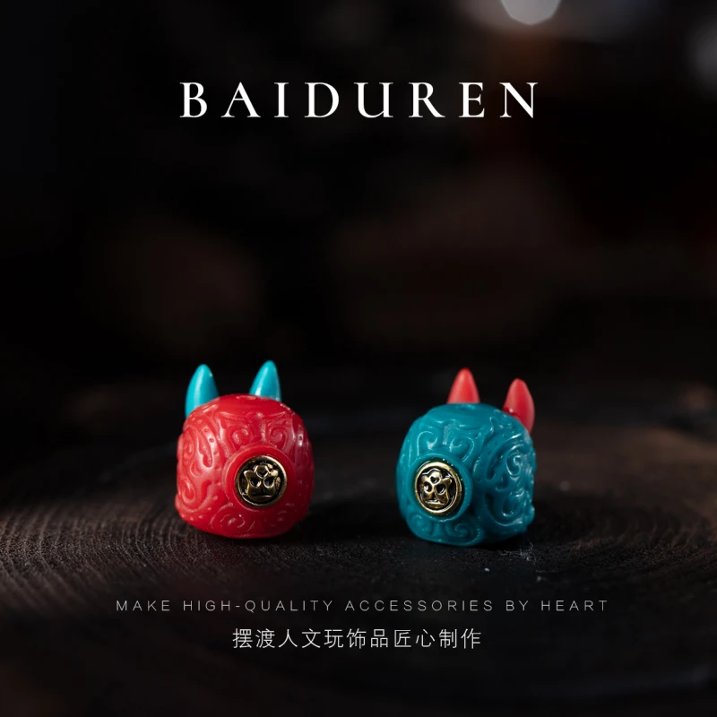 031雪巴恶魔宝宝阿呆配饰12x12mm孔道1.5