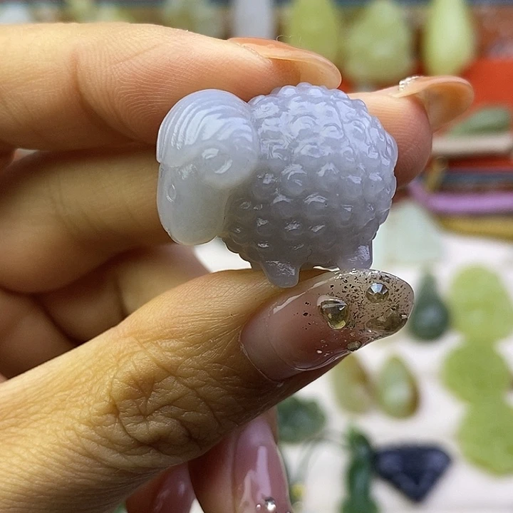 和田玉未镶嵌颈饰福利羊羊羊得意吊坠