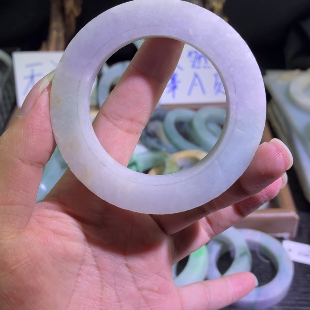 定制翡翠未镶嵌缅甸翡翠A货手镯毛胚定制
