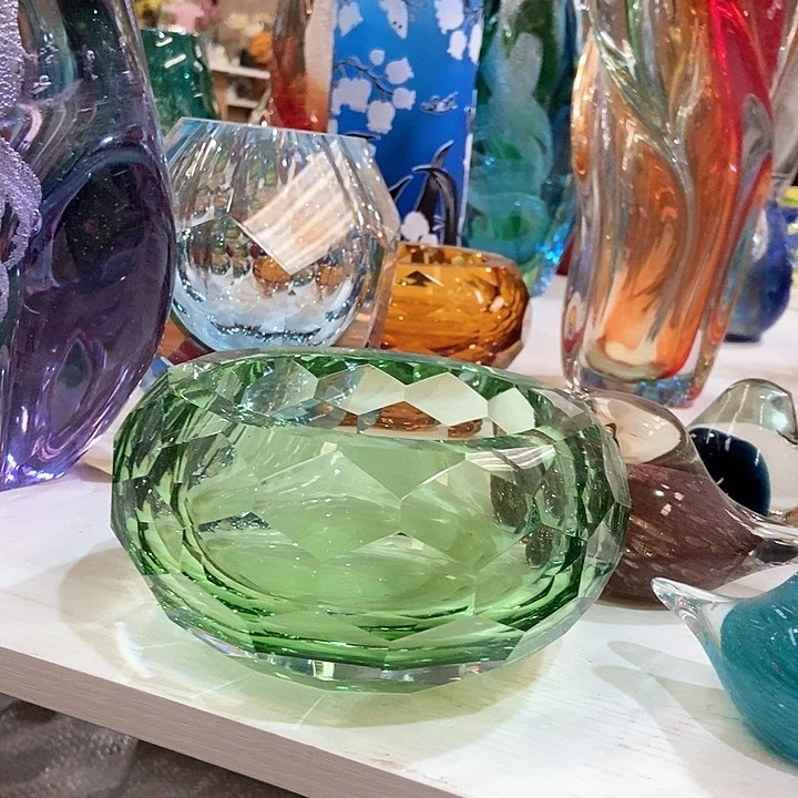 琉璃琉璃花瓶高8口11