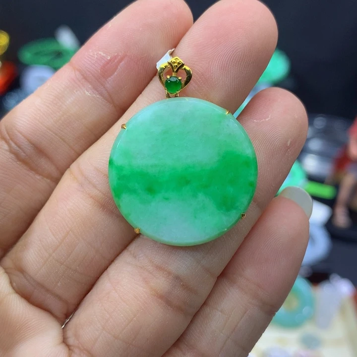 18K金镶嵌手链翡翠翡翠