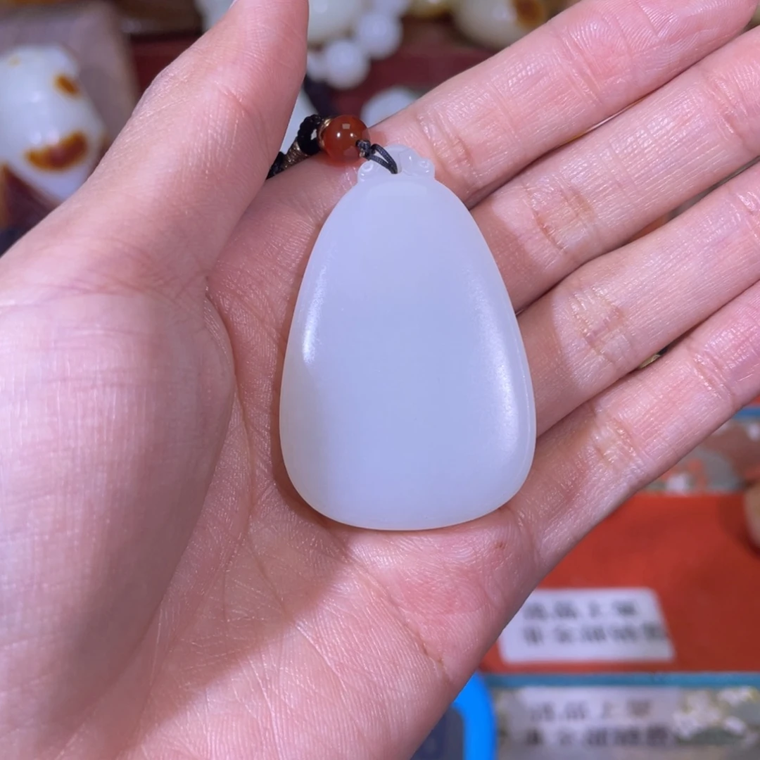 火***木和田玉未镶嵌挂件