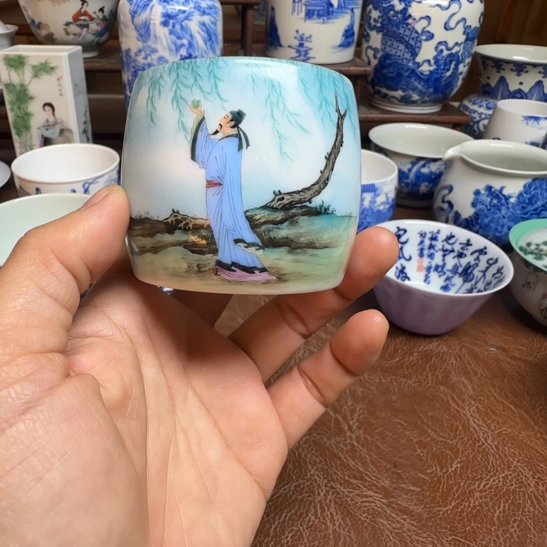 陶摆件今天晚上的月亮很圆