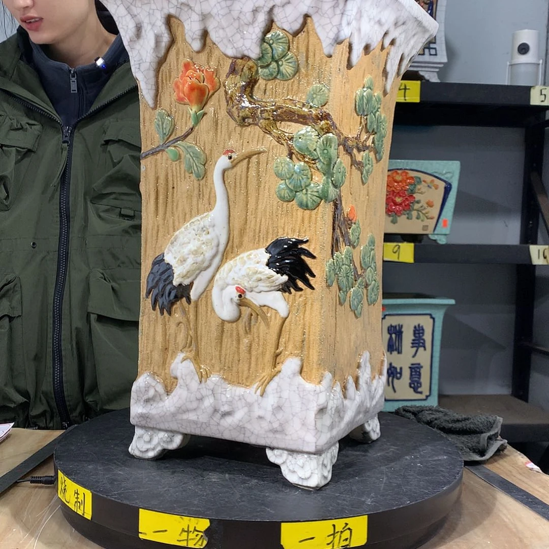 茶**宠高温烧制石湾盆