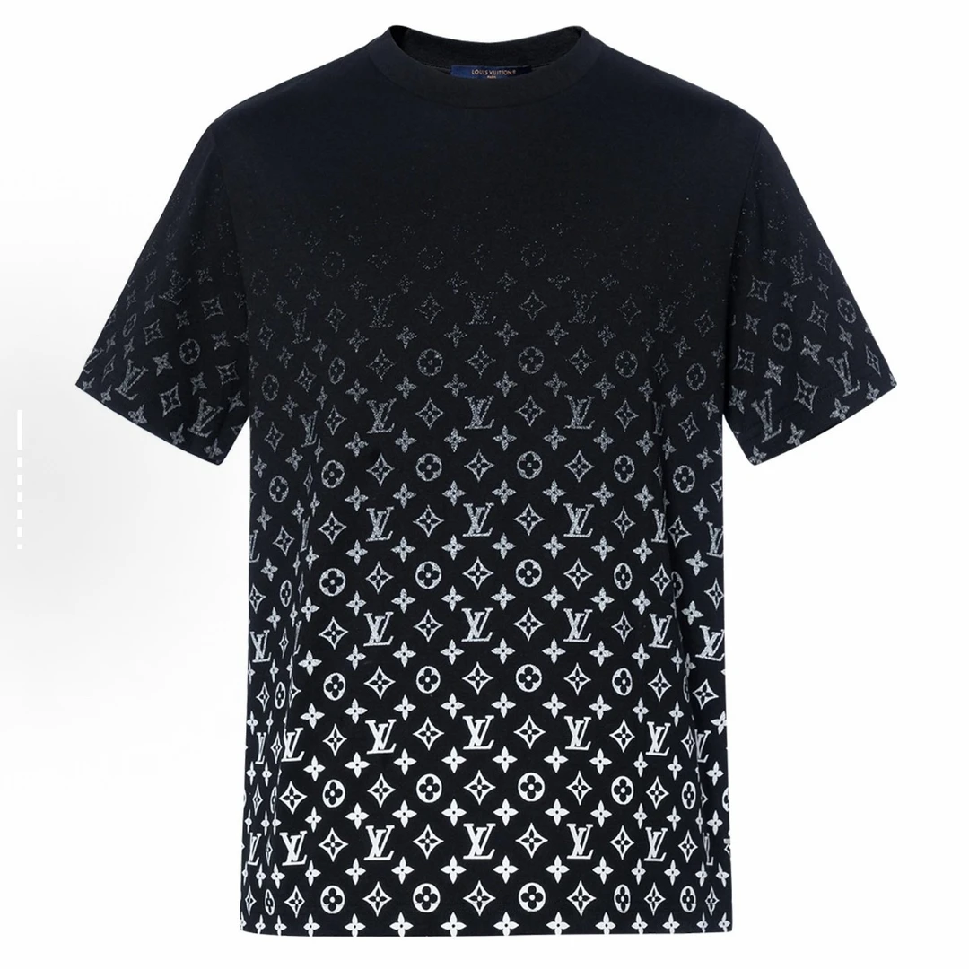 99新 LouisVuitton/路易威登 黑色下渐变爆款短袖 S码 AA10475