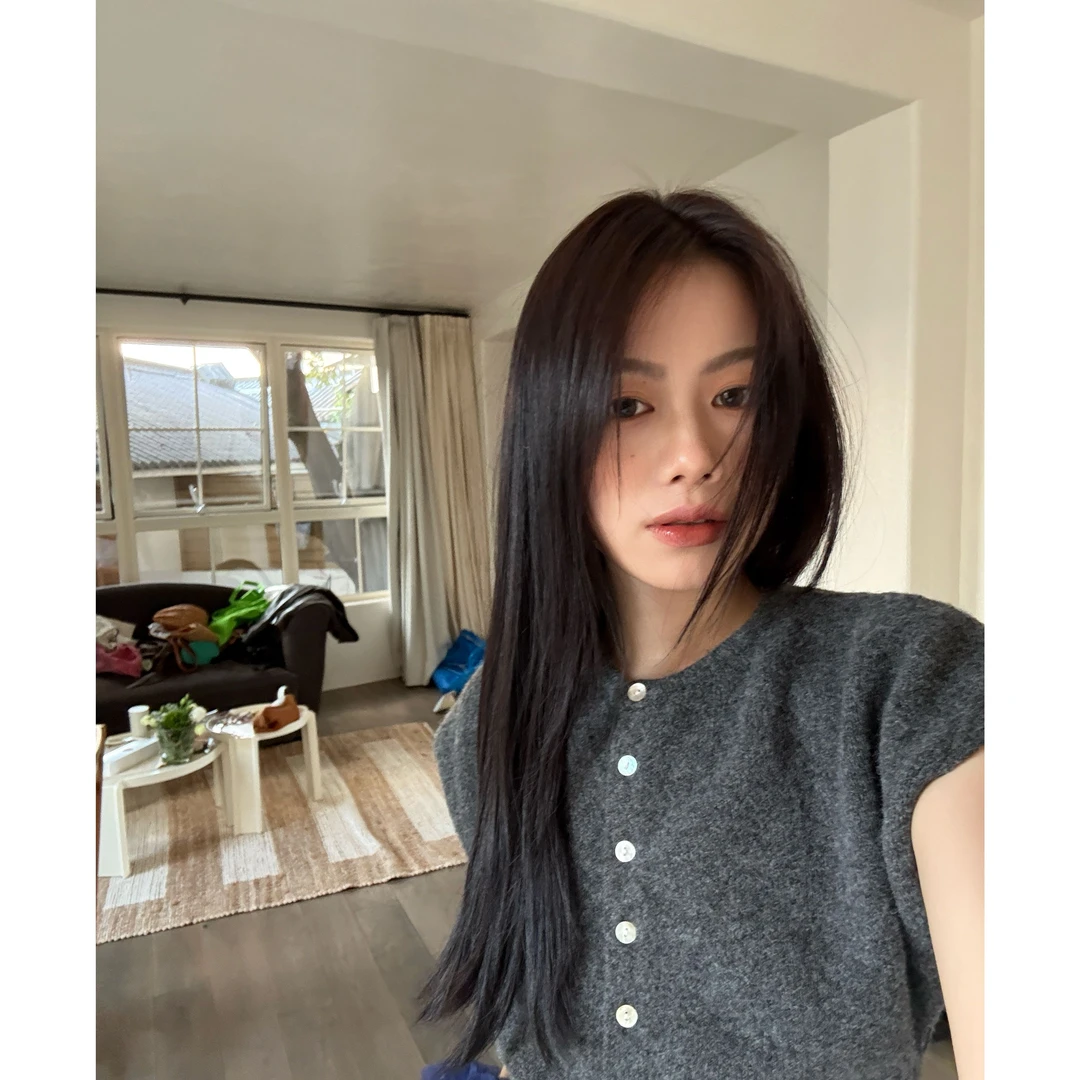 Seyora【柔雾针织】羊毛无袖弹力修身开衫百搭休闲毛衣 M30935SY51