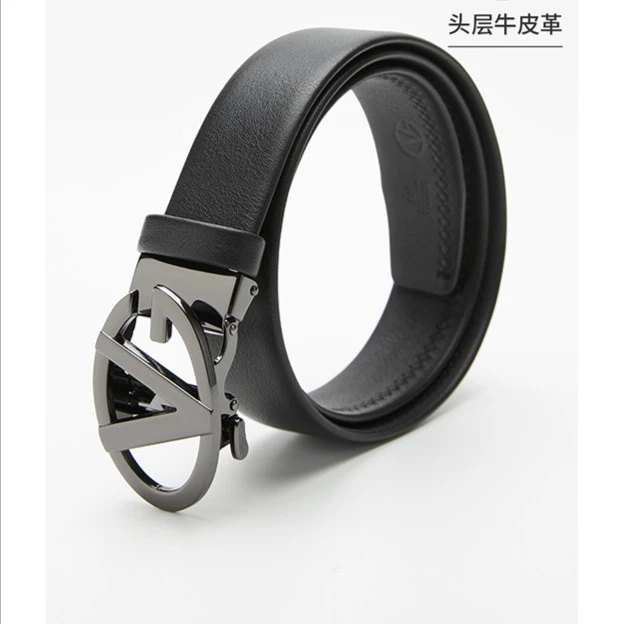 男士高档时尚休闲百搭黑色皮带