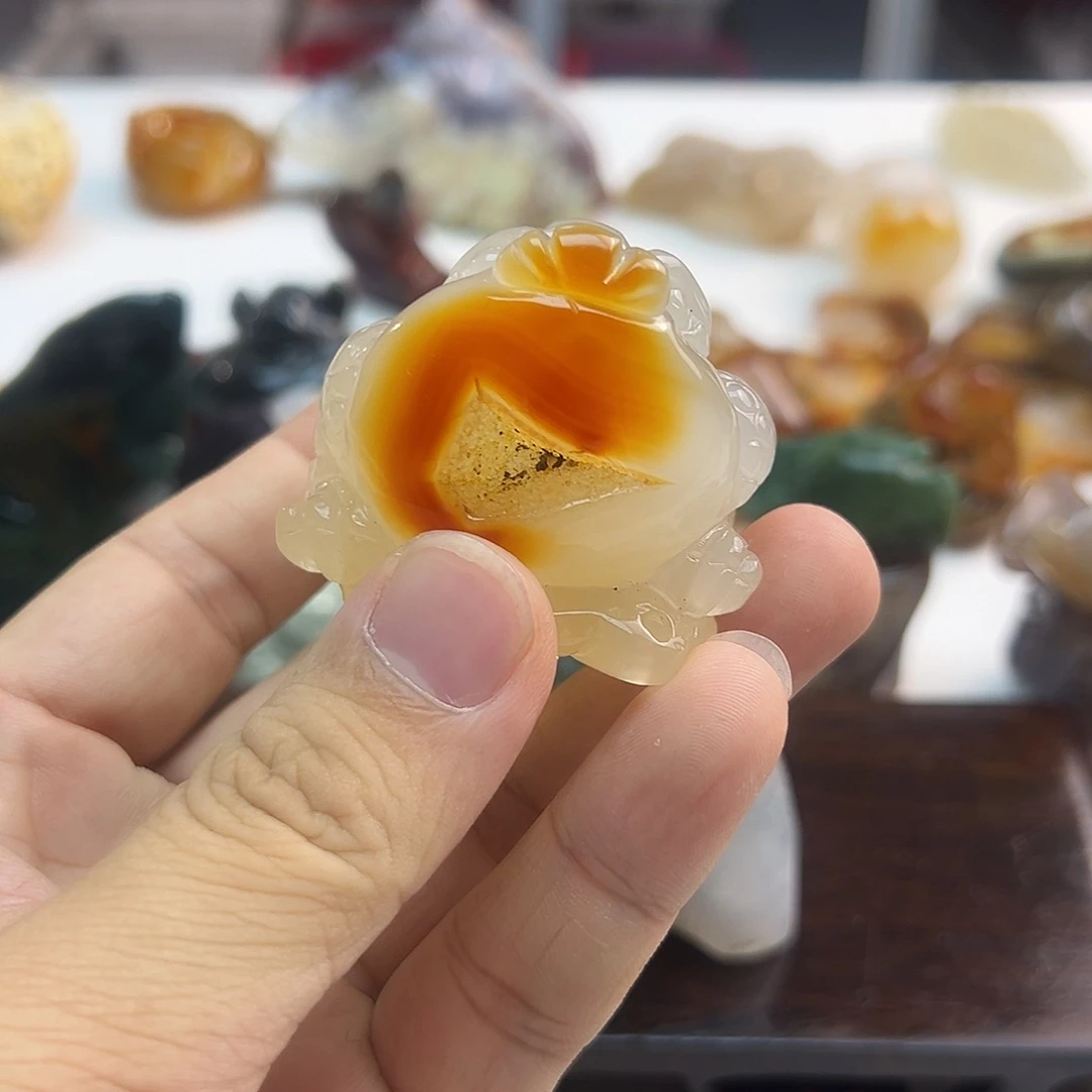 老***汤玛瑙/玉髓未镶嵌颈饰