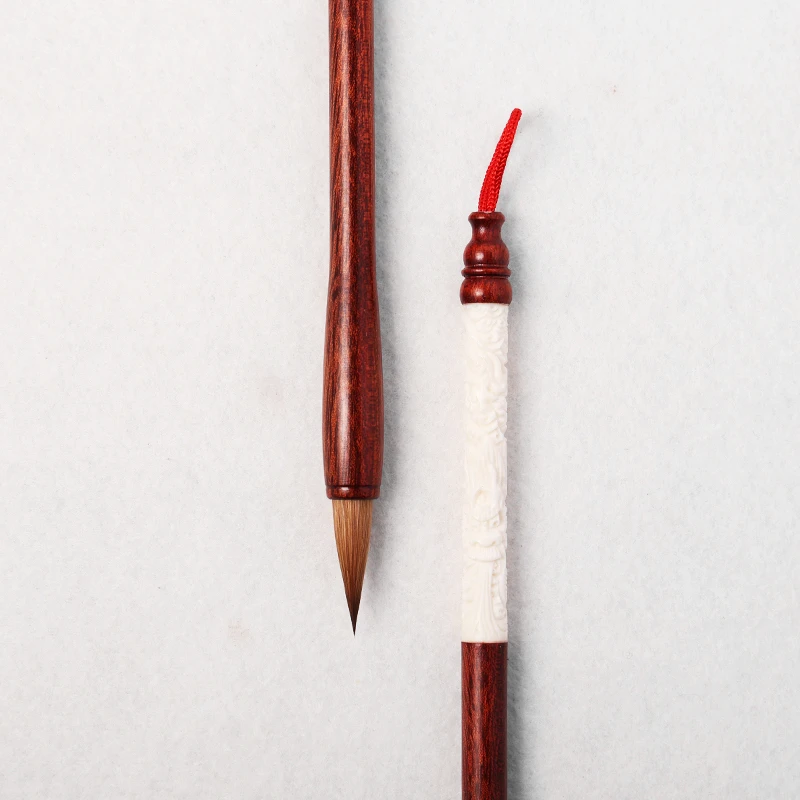 【狼尾圣书】驼骨纯狼毫毛笔 高档毛笔大师级专用专业级毛笔