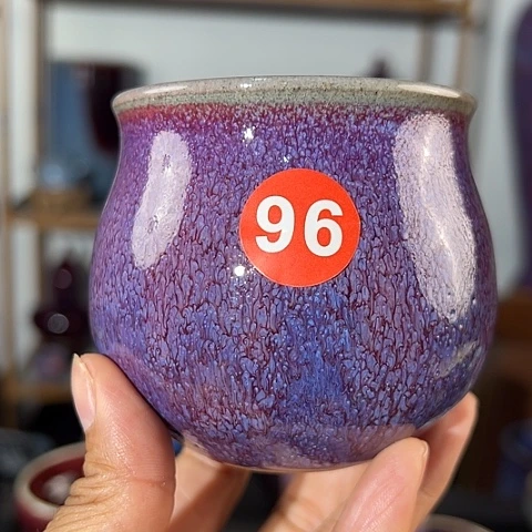 杯原矿釉手工制作钧瓷