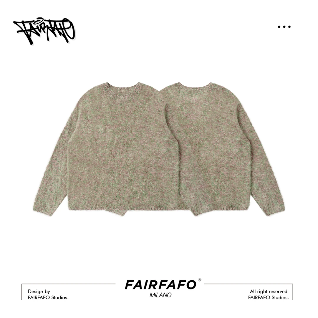 【慵懒花纱拉绒毛衣】JNMY5A019高级感舒适百搭显白宽松温柔风毛衣