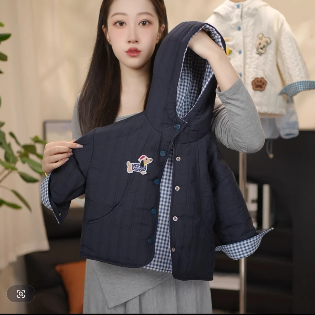 男童秋冬双面穿棉服2025新款儿童外套韩版冬季加厚保暖棉衣