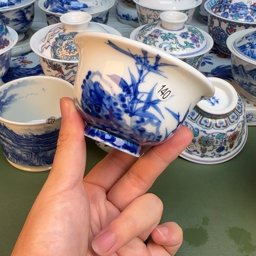 彦祖纯手工手绘茶具140