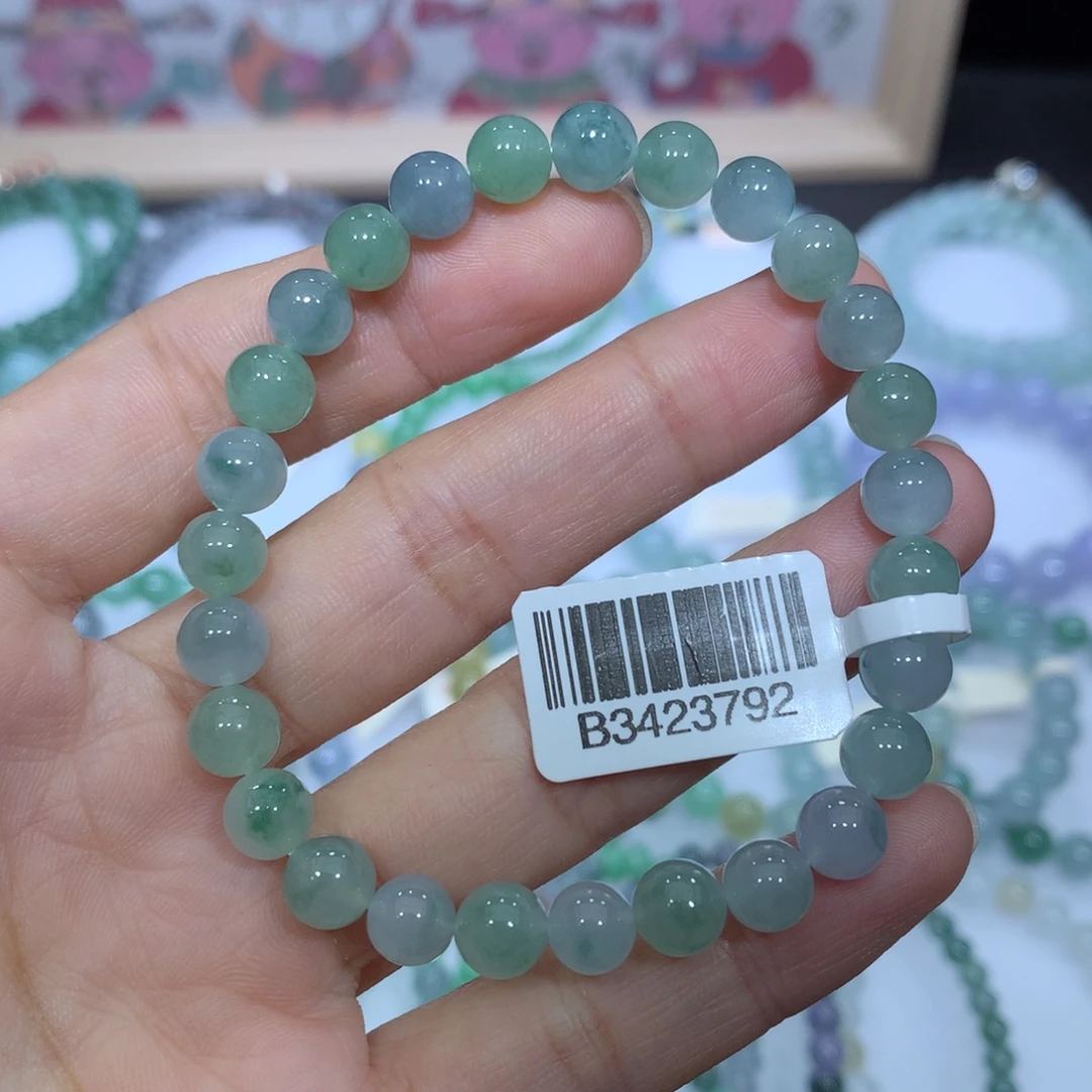 翡翠未镶嵌手链天然