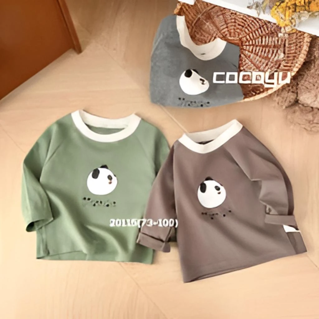 可可雨-20115-嘟嘟熊猫打底衫