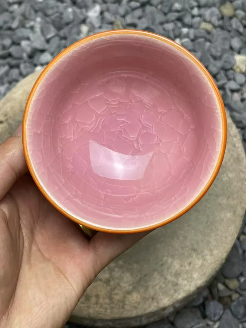 ［粉冰主人杯］高端主人杯家用茶具陶瓷杯茶杯水杯喝茶喝水喝酒q