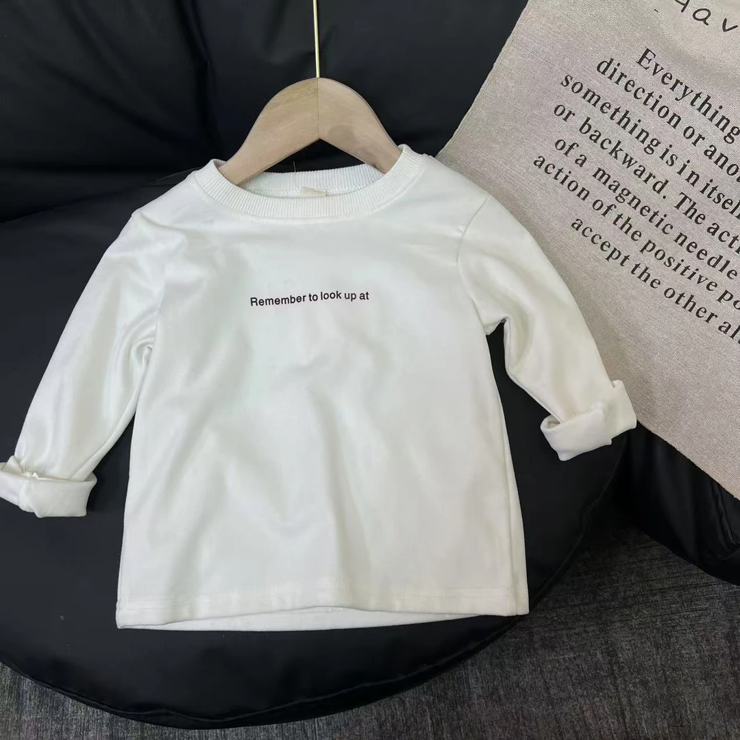 L404德绒打底字母长袖百搭圆领