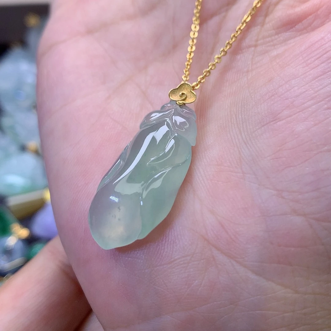 【闪购商品】吊坠(赠链)18K金镶嵌翡翠