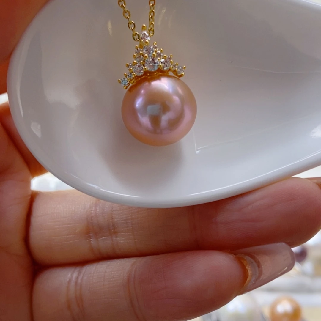 淡水珍珠吊坠(赠链)合金