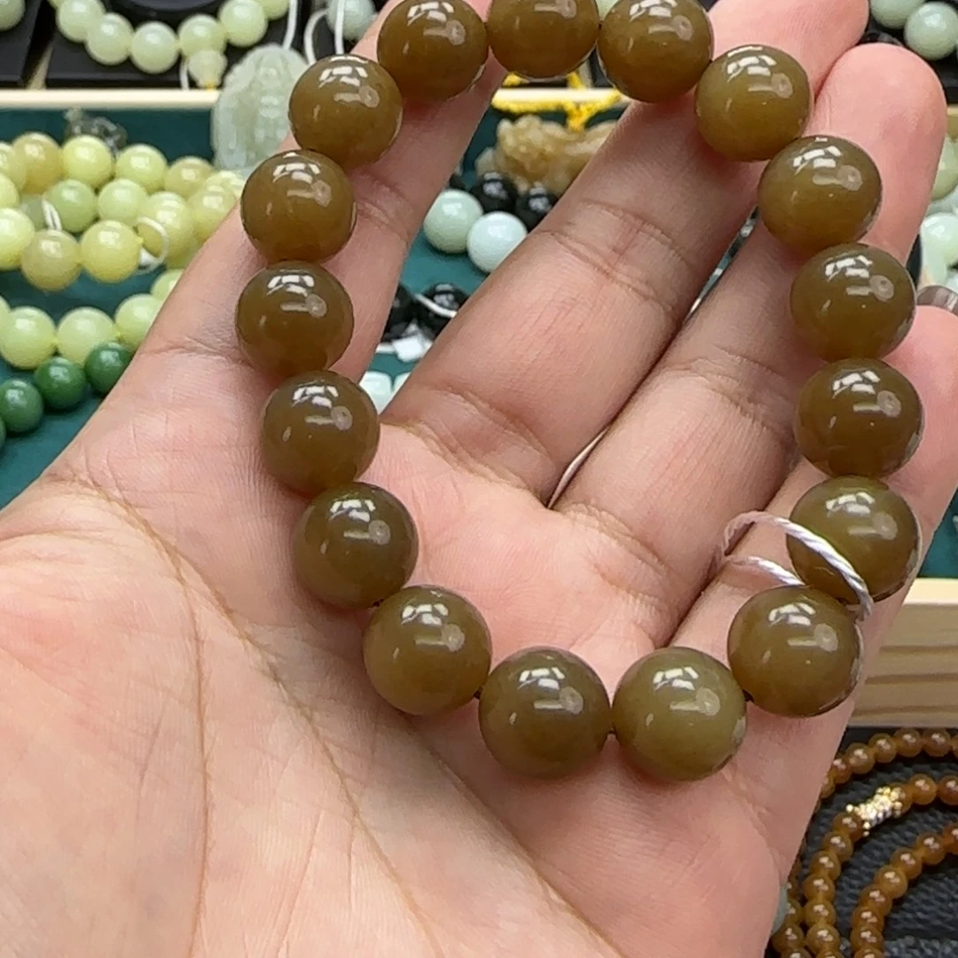 平***线和田玉未镶嵌手链