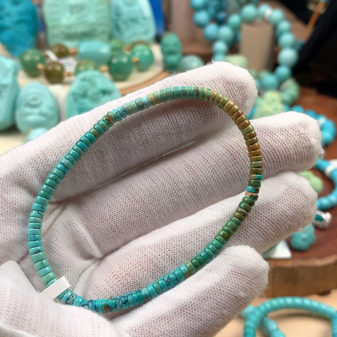 绿松石未镶嵌珠宝奇石3.3mm