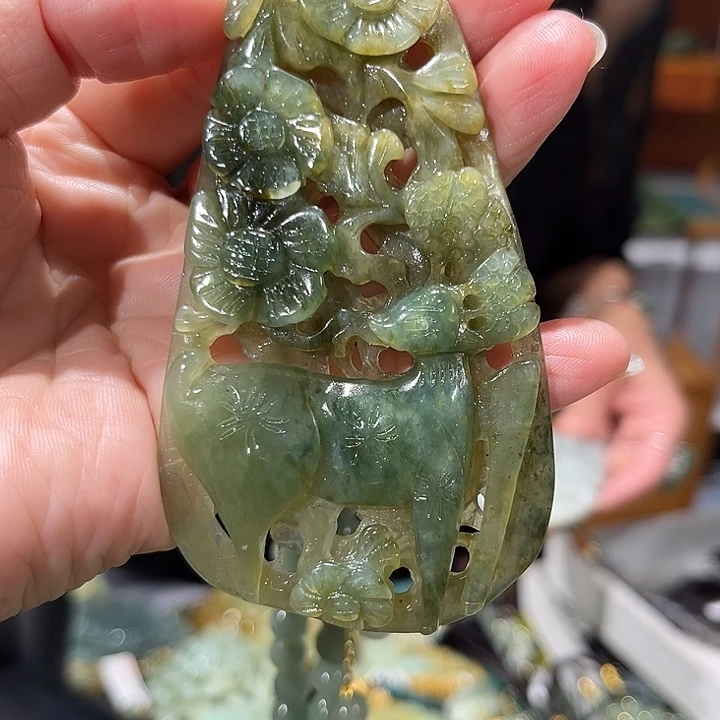 未镶嵌岫玉毛衣链