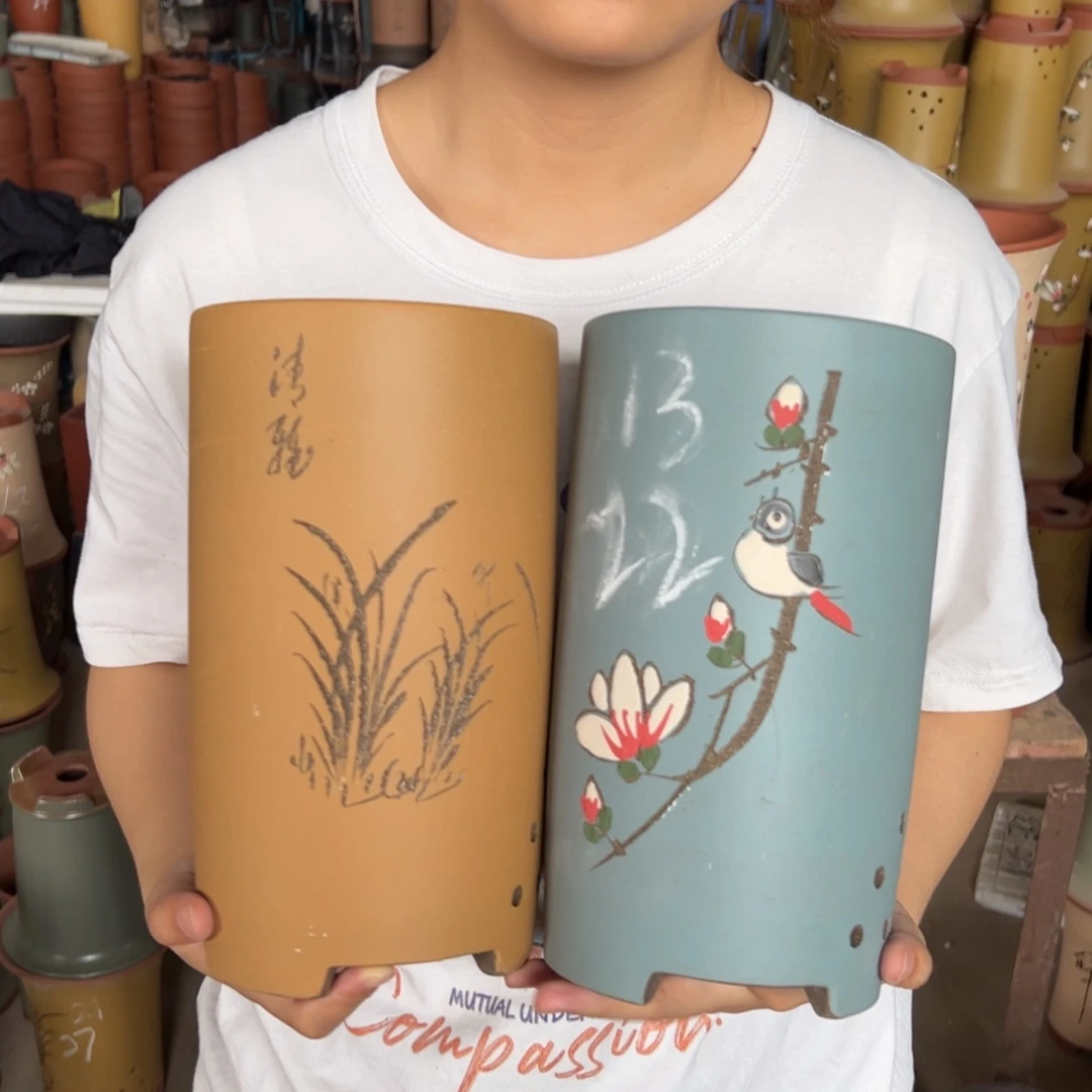 宜兴川阁紫砂花盆