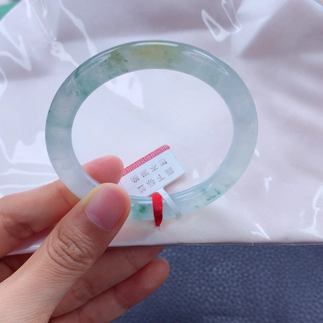 未镶嵌手镯翡翠50.8 荧光闪闪 唯美