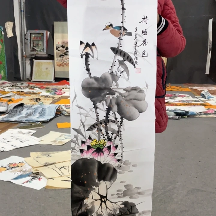 国画国画作品画心一张