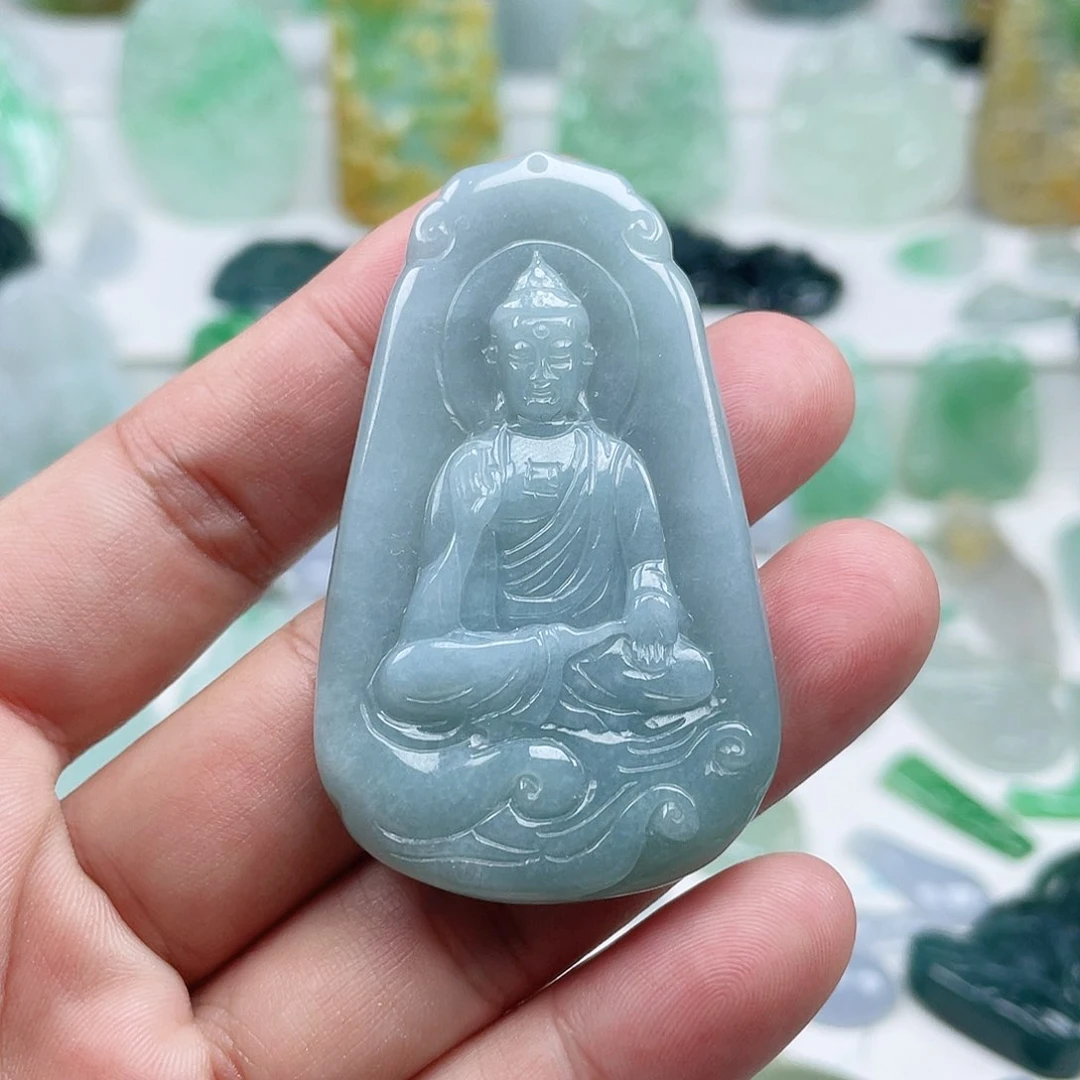 翡翠颈饰未镶嵌阿弥陀佛