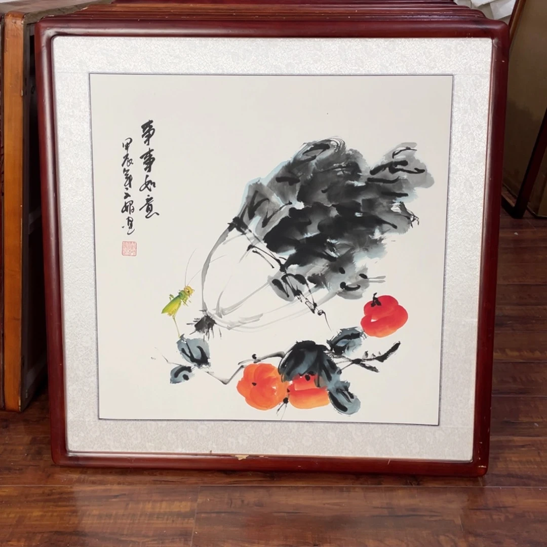 国画带框尺寸63*63厘米