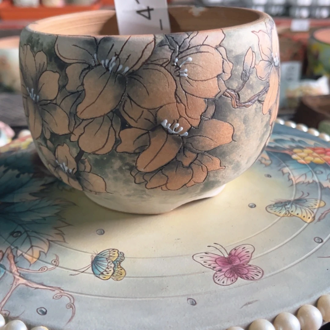 红陶小*儿417花盆1个