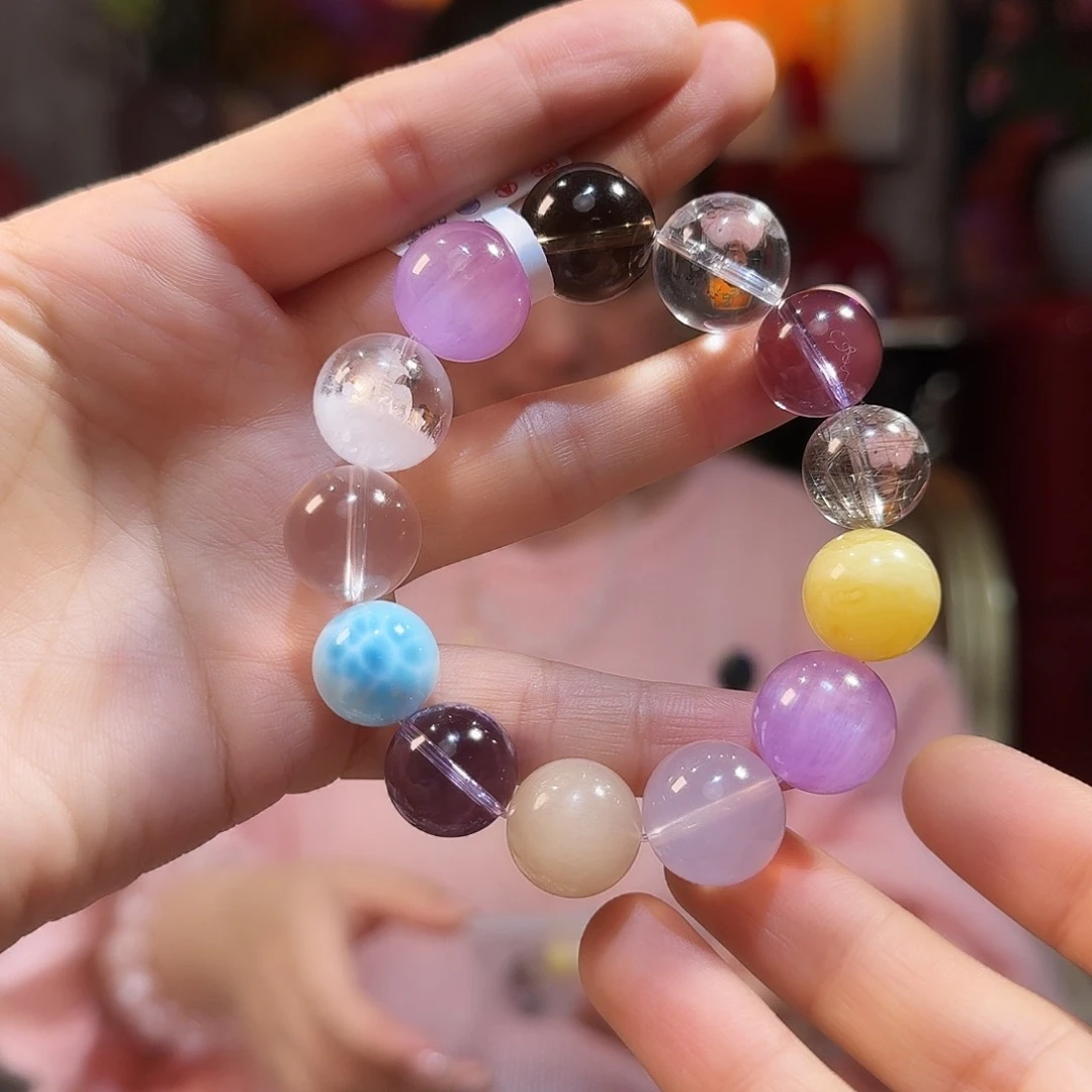 水晶手串未镶嵌多宝