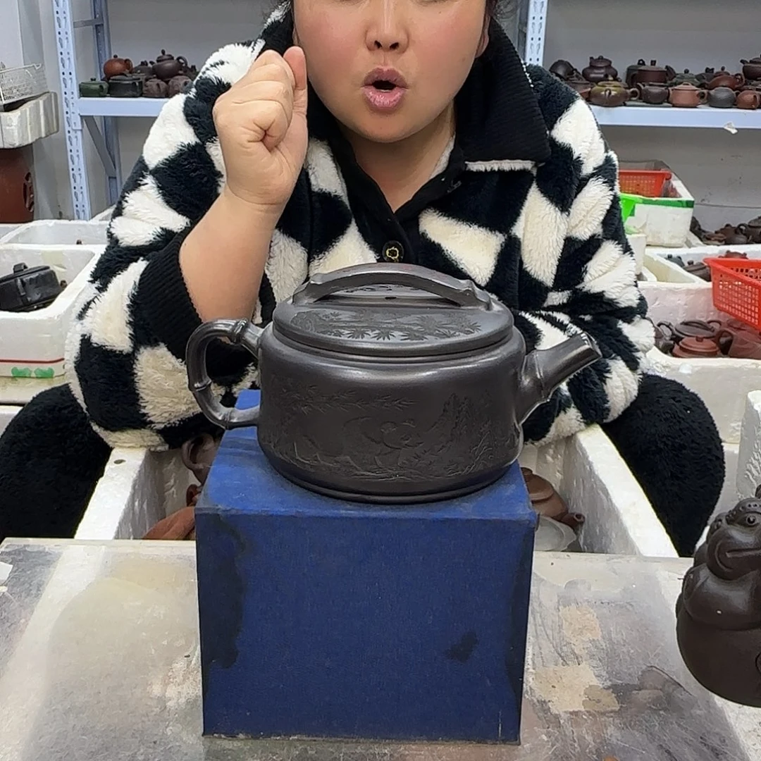 茶壶紫砂宜兴紫砂壶瑕疵处理