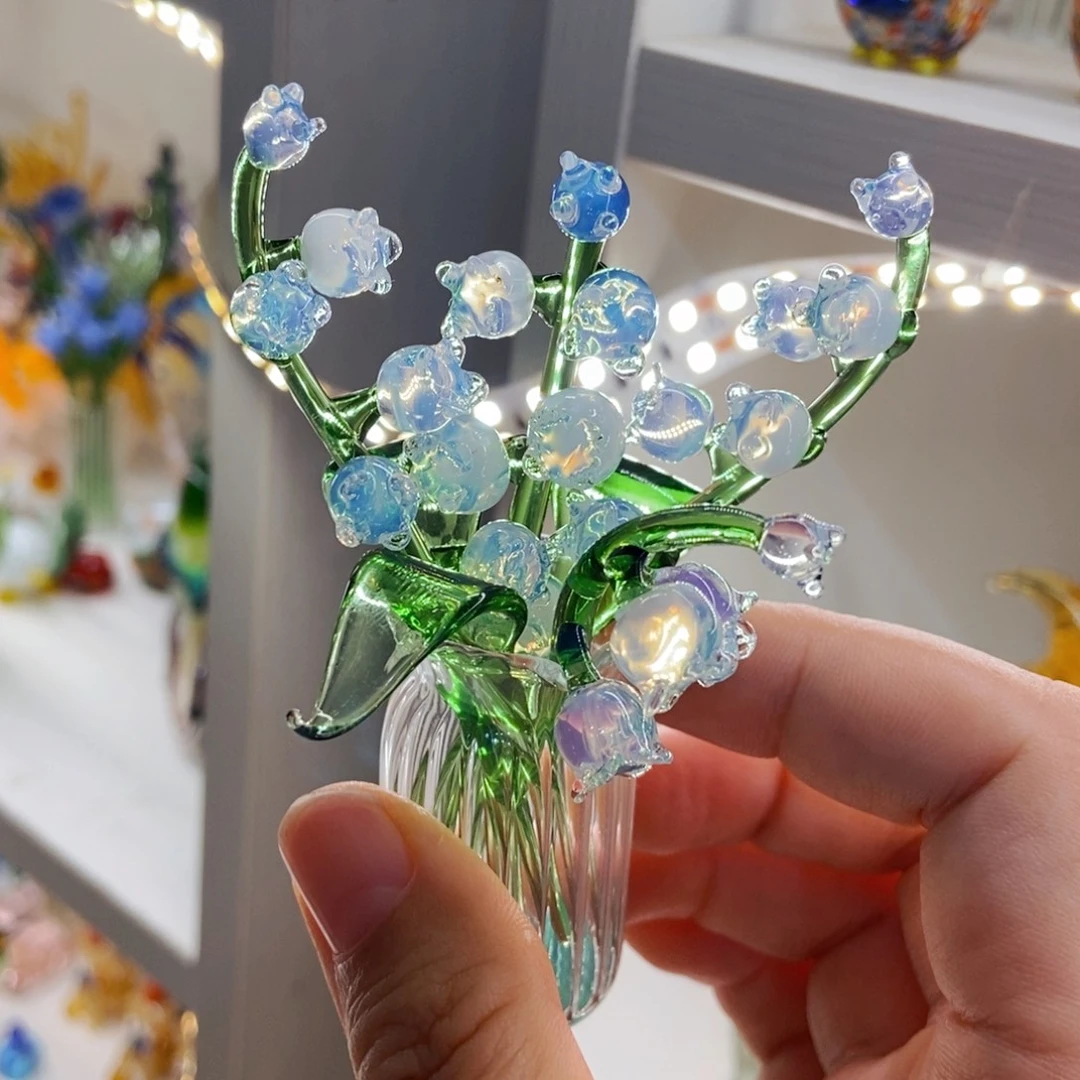 手工艺品琉璃铃兰花