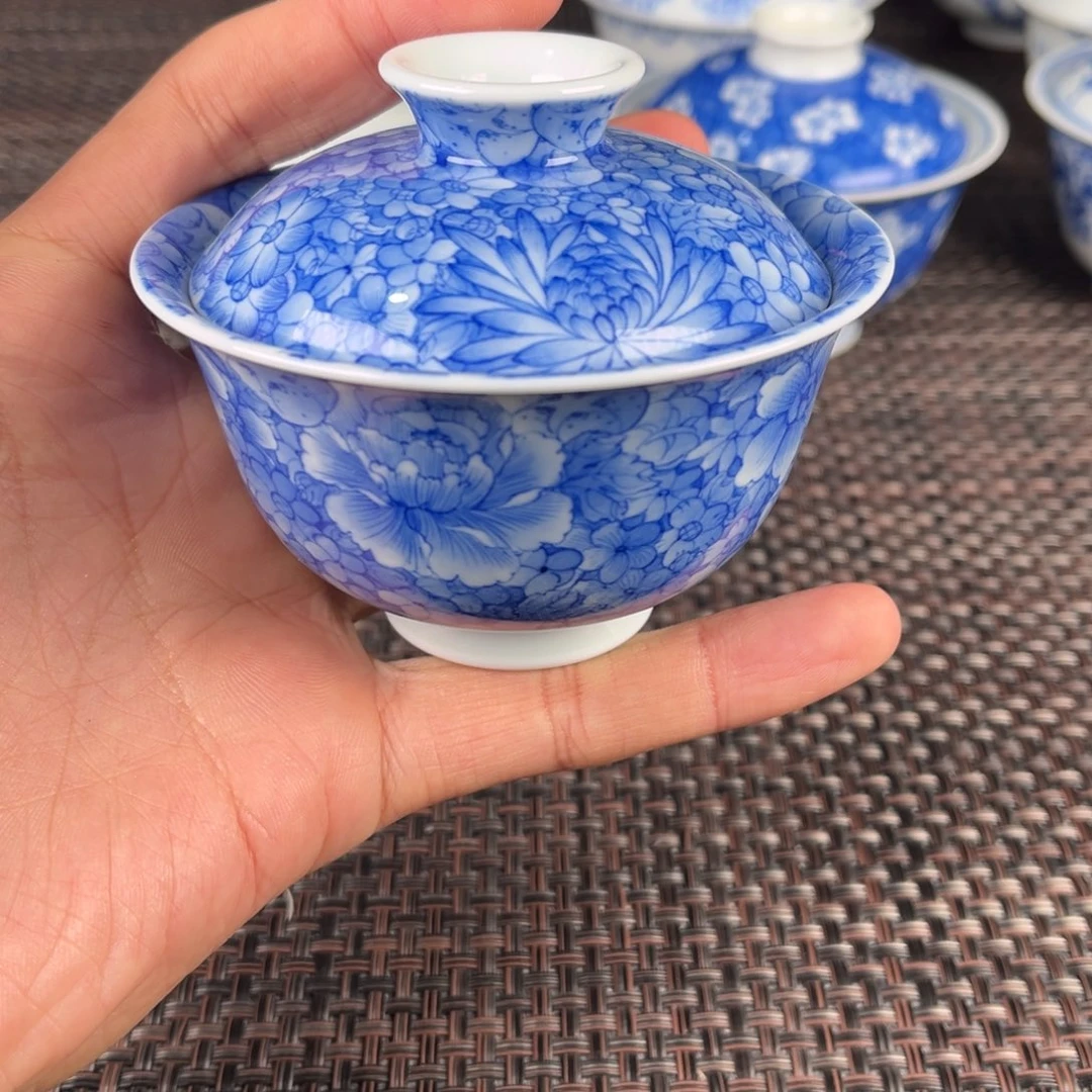 瓷片我***鸭景德镇陶瓷杯子