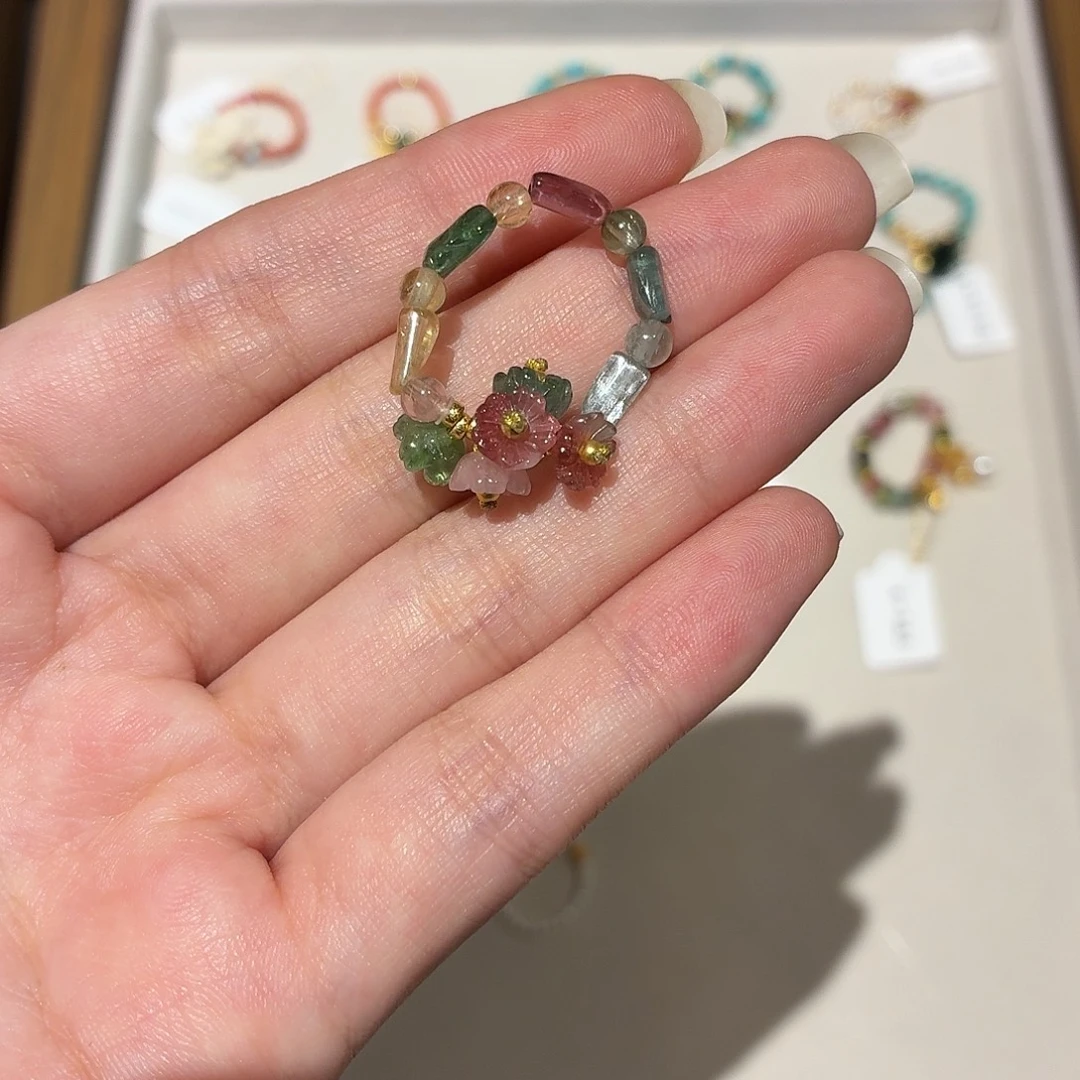 手工制作花朵戒指