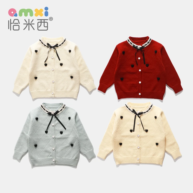 【断码清仓】2025春装女童针织开衫0-1-3岁女宝宝毛衣外套上衣毛衫