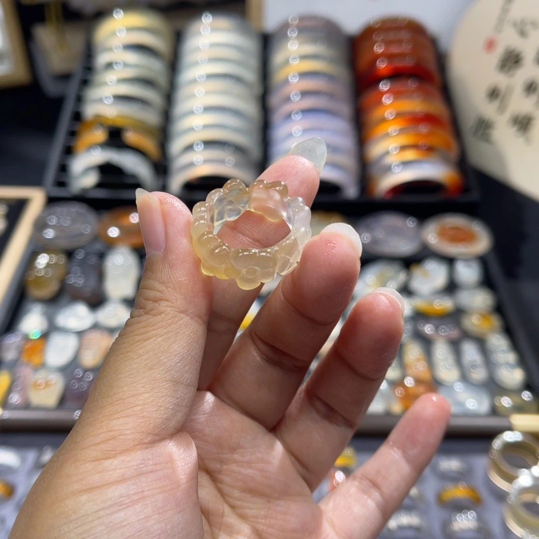 玛瑙/玉髓未镶嵌戒指