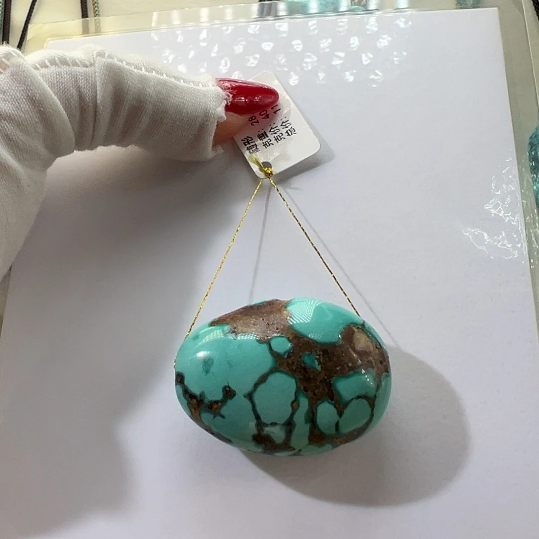 绿松石未镶嵌挂件