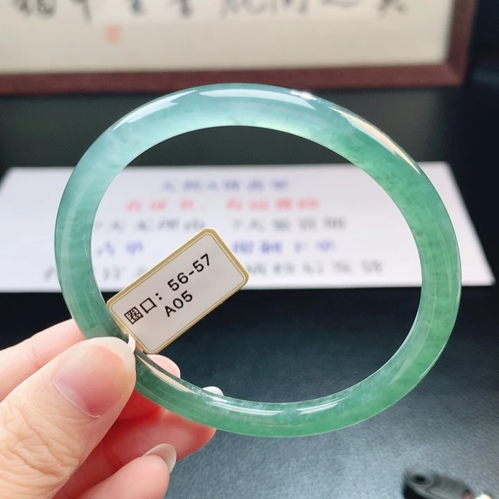翡翠未镶嵌手镯翡翠手镯58