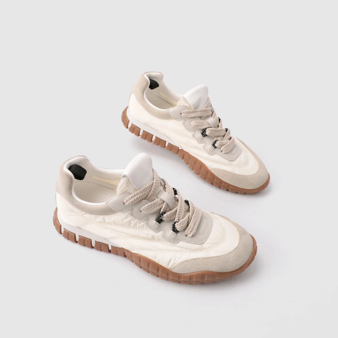 时代品牌增高2.5CM复古风miu系圆头运动鞋休闲鞋百搭M20045