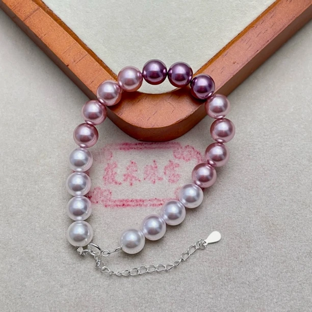 925银手链 8mm渐变珠珠手链D1561 MD