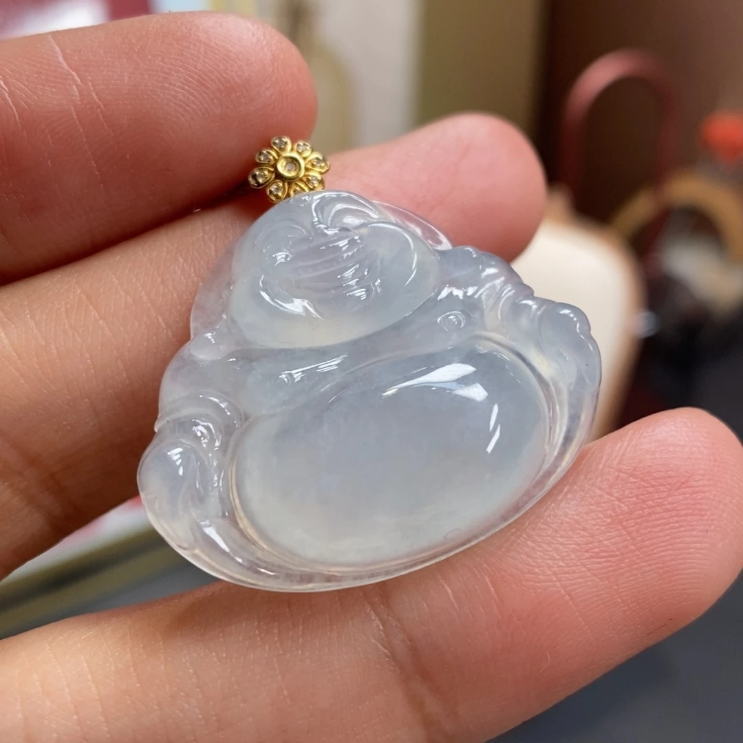 【闪购商品】颈饰18K金镶嵌翡翠17
