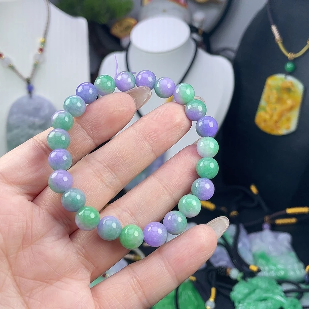 翡翠足铂镶嵌吊坠(赠链)